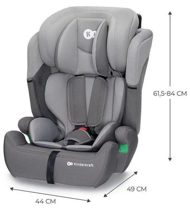 KinderKraft car seat - Comfort Up, I-Size, 75-150 cm, gray