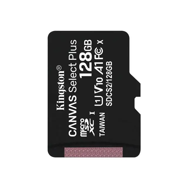 KINGSTON 128GB micSDXC Canvas Select Plus 100R A1 C10 Single Pack w/o ADP - Памети