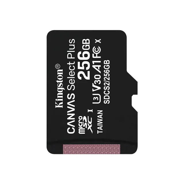 KINGSTON 256GB microSDXC Canvas Select Plus 100R A1 C10 Single Pack w/o ADP - Памети