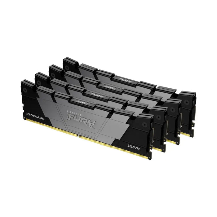 KINGSTON 64GB 3200MT/s DDR4 CL16 DIMM Kit of 4 1Gx8 FURY Renegade Black - Памети за настолни