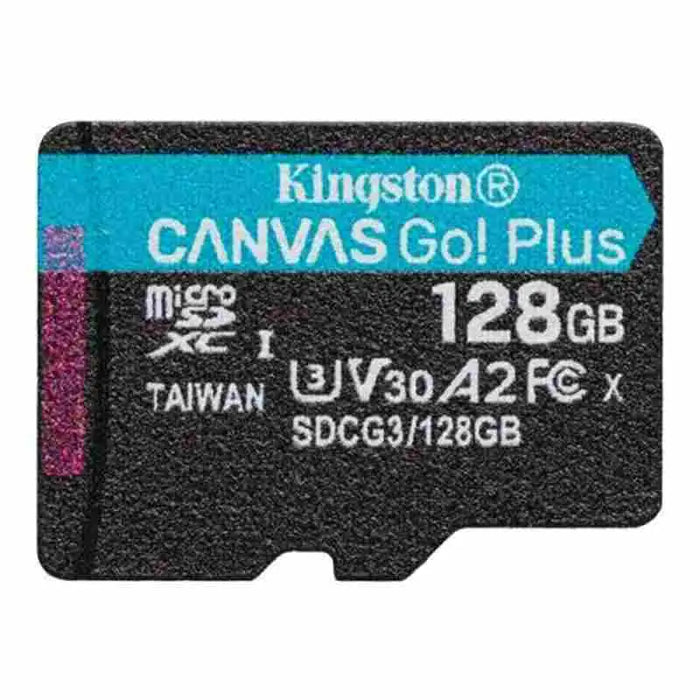 Kingston Technology 128GB microSDXC Canvas Go Plus 170R A2 U3 V30 Card + ADP - Памети