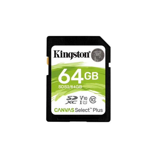 Kingston Technology 64GB SDXC Canvas Select Plus 100R C10 UHS-I U1 V10 - Памети SD<<<Памети<<<Компоненти<<<ALSO&&&Карти