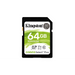 Kingston Technology 64GB SDXC Canvas Select Plus 100R C10 UHS-I U1 V10 - Памети SD<<<Памети<<<Компоненти<<<ALSO&&&Карти