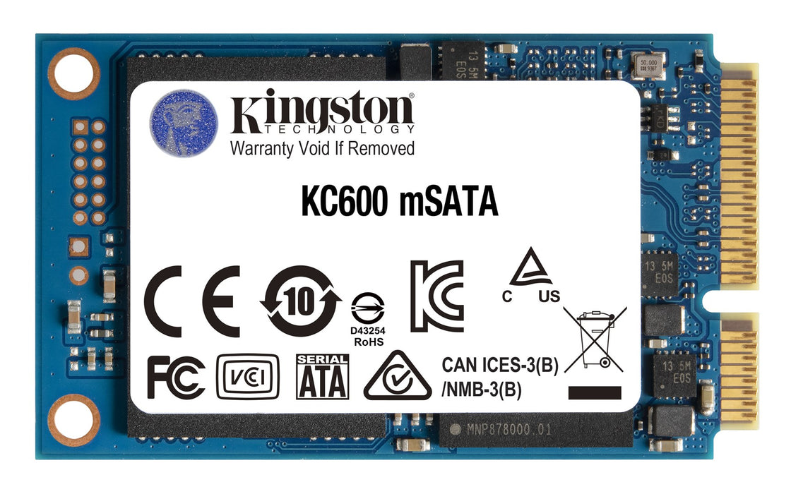 SSD KINGSTON KC600, 256GB, mSATA