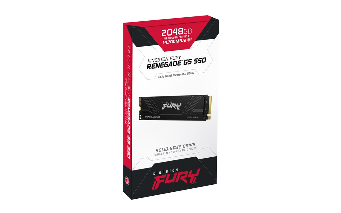SSD Kingston Fury Renegade G5 NVMe M.2 PCIe 5.0 - 2048GB