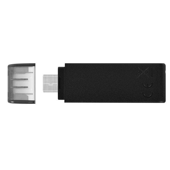 USB memory stick KINGSTON DataTraveler 70, 128GB, USB-C 3.2 Gen 1, Black