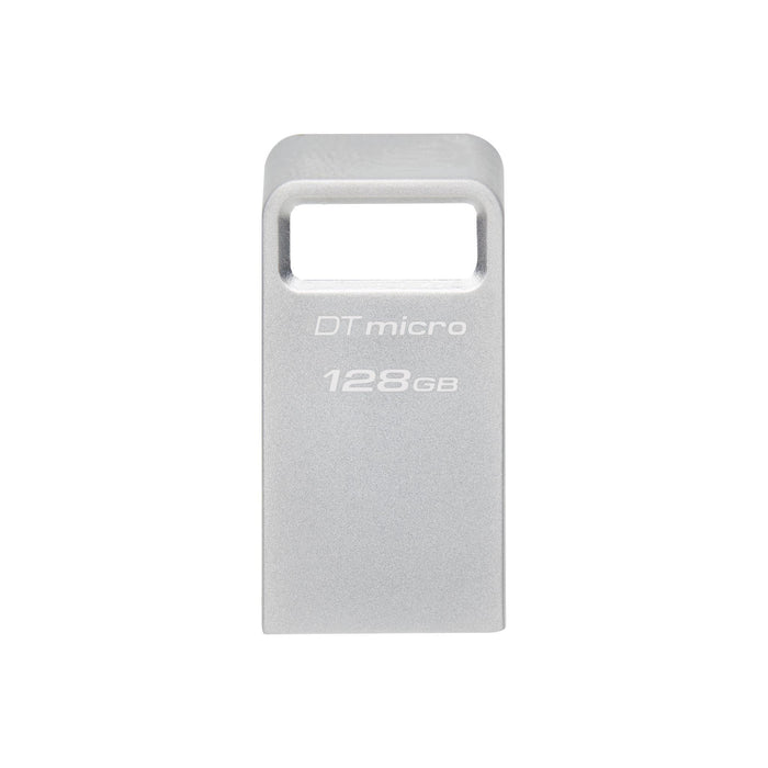 USB memory stick KINGSTON DataTraveler Micro, 128GB, USB-A 3.2 Gen 1, Silver