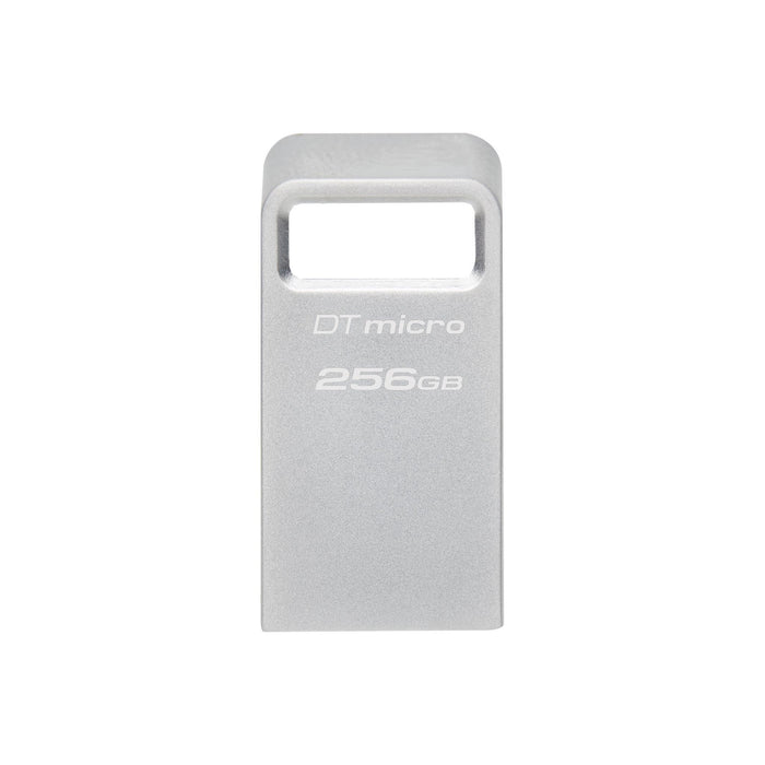 USB memory stick KINGSTON DataTraveler Micro, 256GB, USB-A 3.2 Gen 1, Silver