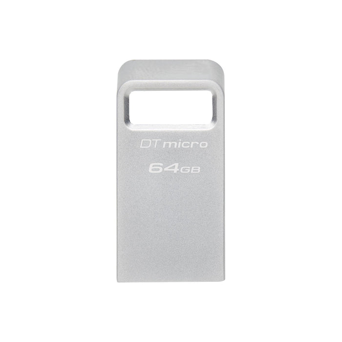 USB memory stick KINGSTON DataTraveler Micro, 64GB, USB-A 3.2 Gen 1, Silver