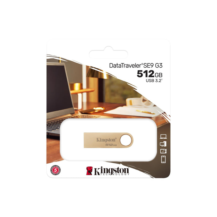 USB memory stick KINGSTON DataTraveler SE9 G3, 512GB, USB 3.2 Gen 1