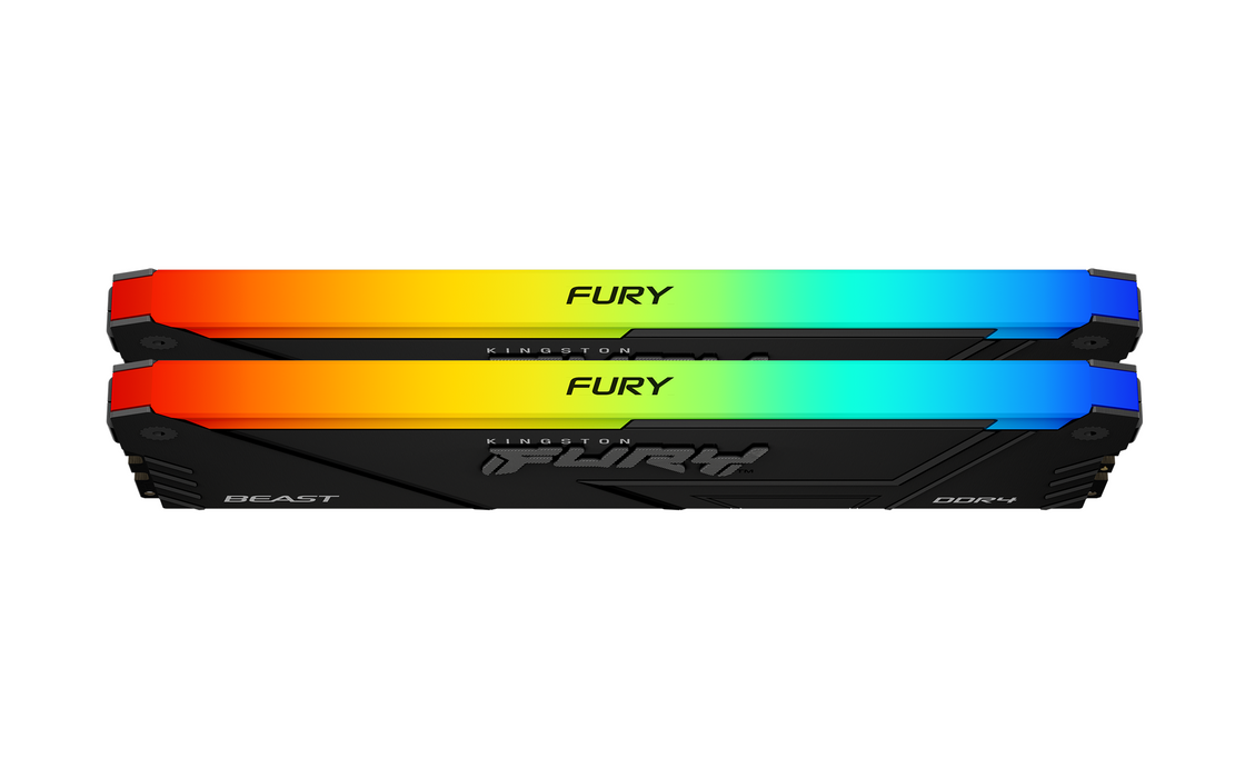 Memory Kingston FURY Beast Black RGB 32GB(2x16GB) DDR4 3200MHz CL16