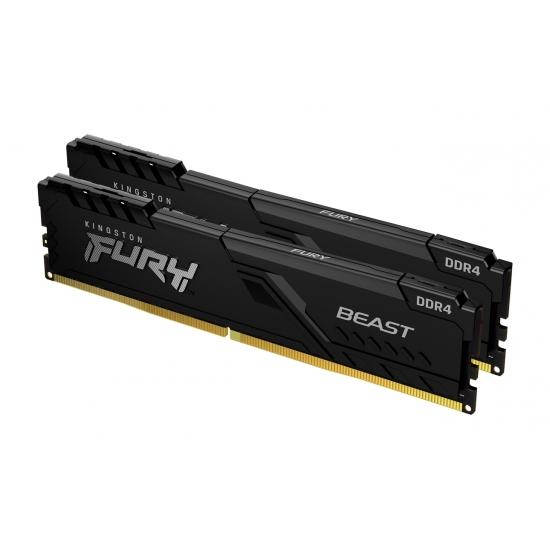 Memory Kingston FURY Beast Black 64GB(2x32GB) DDR4 3200MHz KF432C16BBK2/64