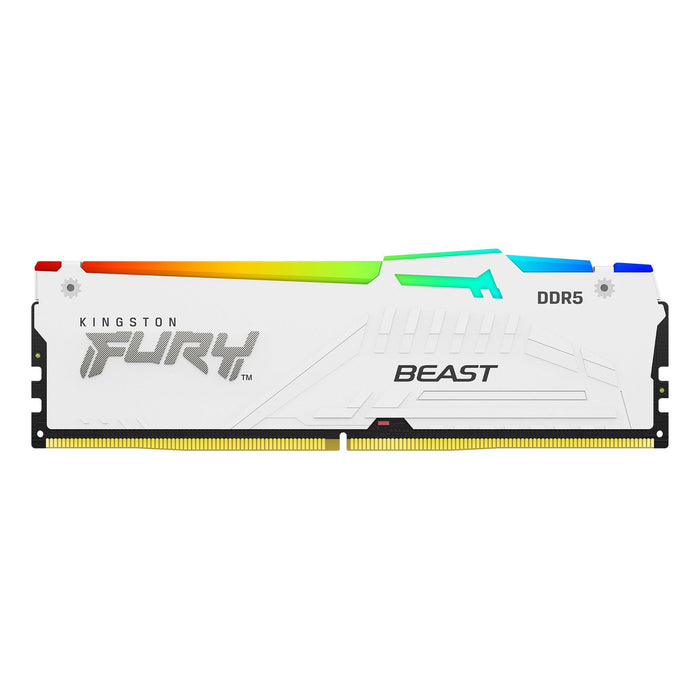 Memory Kingston FURY Beast White RGB 32GB(2x16GB) DDR5 6000MHz CL36
