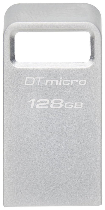 USB memory stick KINGSTON DataTraveler Micro, 128GB, USB-A 3.2 Gen 1, Silver