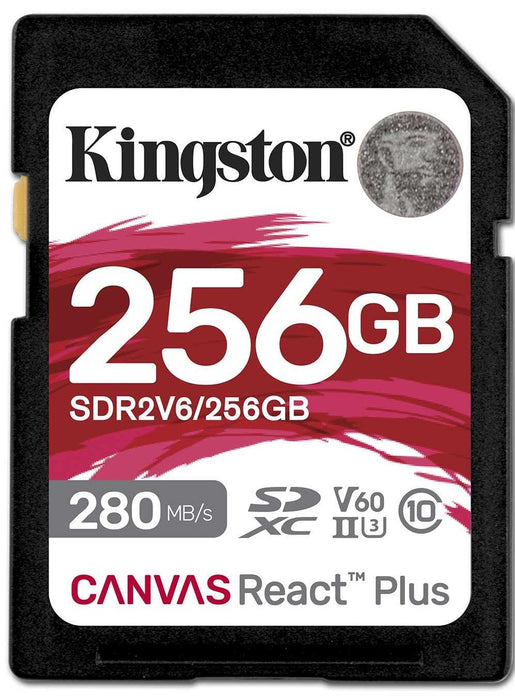 Memory card Kingston Canvas React Plus V60 UHS-II 256GB