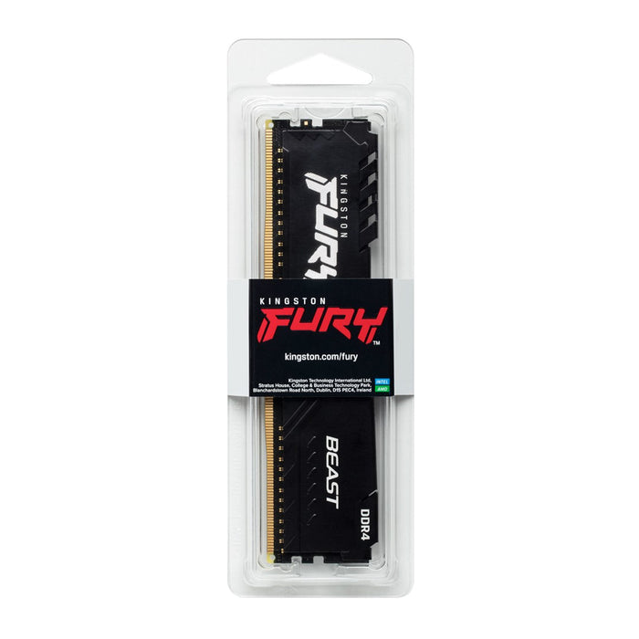 Memory Kingston FURY Beast Black 8GB DDR4 PC4-28800 3600MHz CL17 KF436C17BB/8