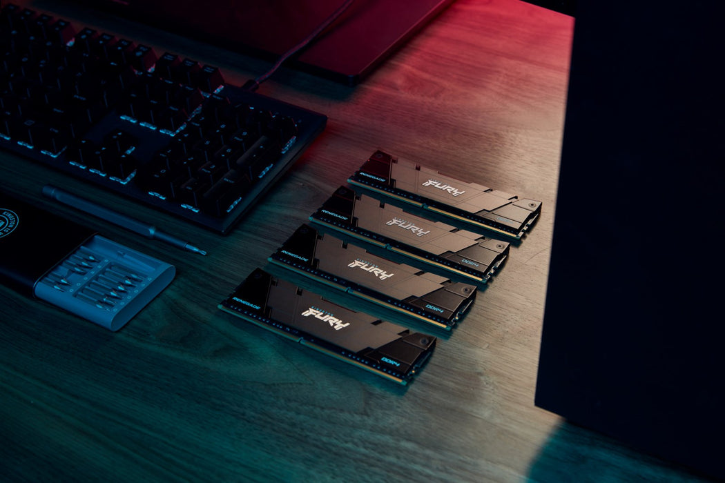 Kingston Technology FURY 16GB 3200MT/s DDR4 CL16 DIMM 1Gx8 Renegade Black