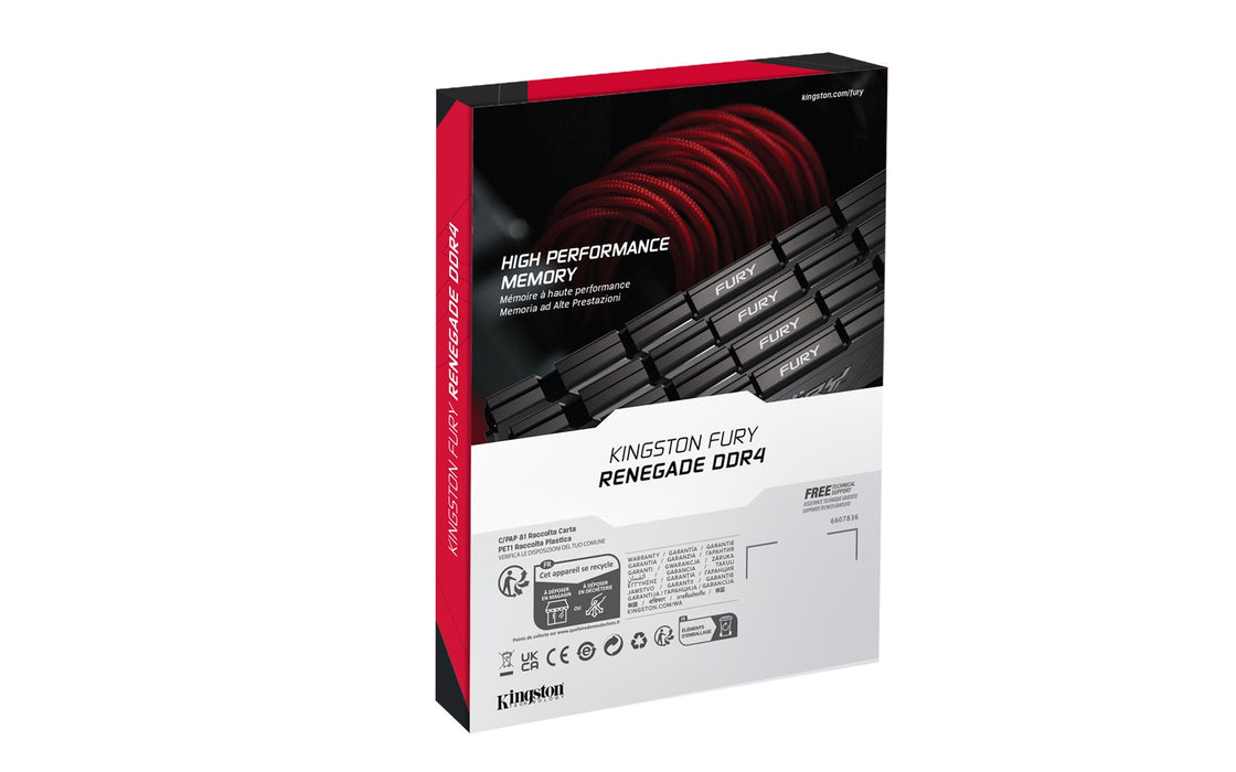 Memory Kingston FURY Renegade Black 16GB(2x8GB) DDR4 3200MHz CL16