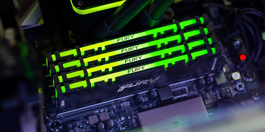Kingston Technology FURY 16GB 4000MT/s DDR4 CL19 DIMM (Kit of 2) Renegade RGB