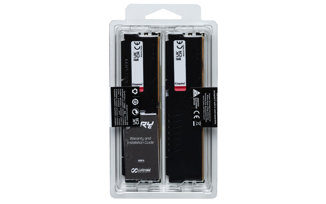 Memory Kingston FURY Beast Black 16GB(2x8GB) DDR5 6000MHz CL36, AMD EXPO - KF560C36BBEK2-16
