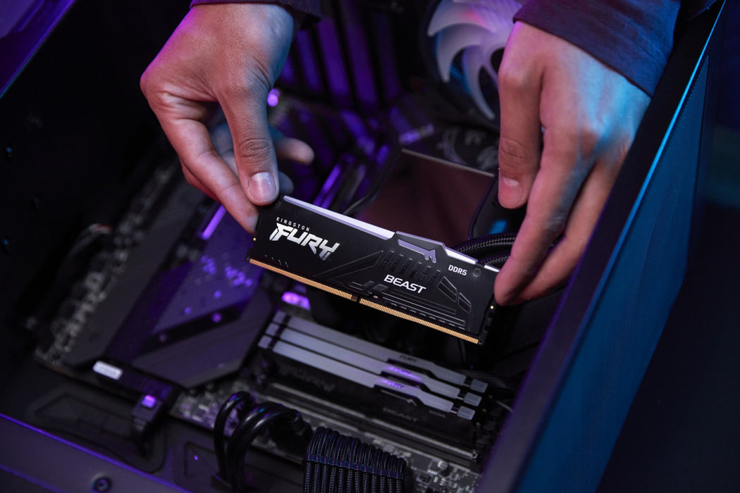 Memory Kingston FURY Beast Black RGB 64GB(2x32GB) DDR5 6000MHz