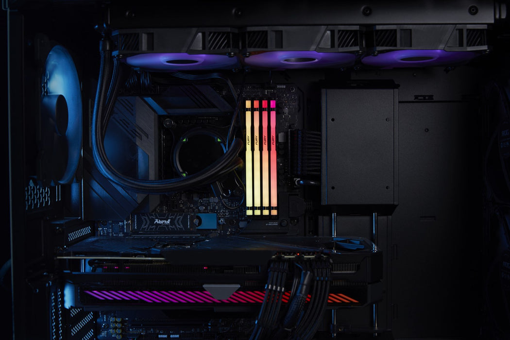 Memory Kingston FURY Beast RGB Black 32GB (2x16GB) DDR5 6000MHz CL36 KF560C36BBE2AK2-32
