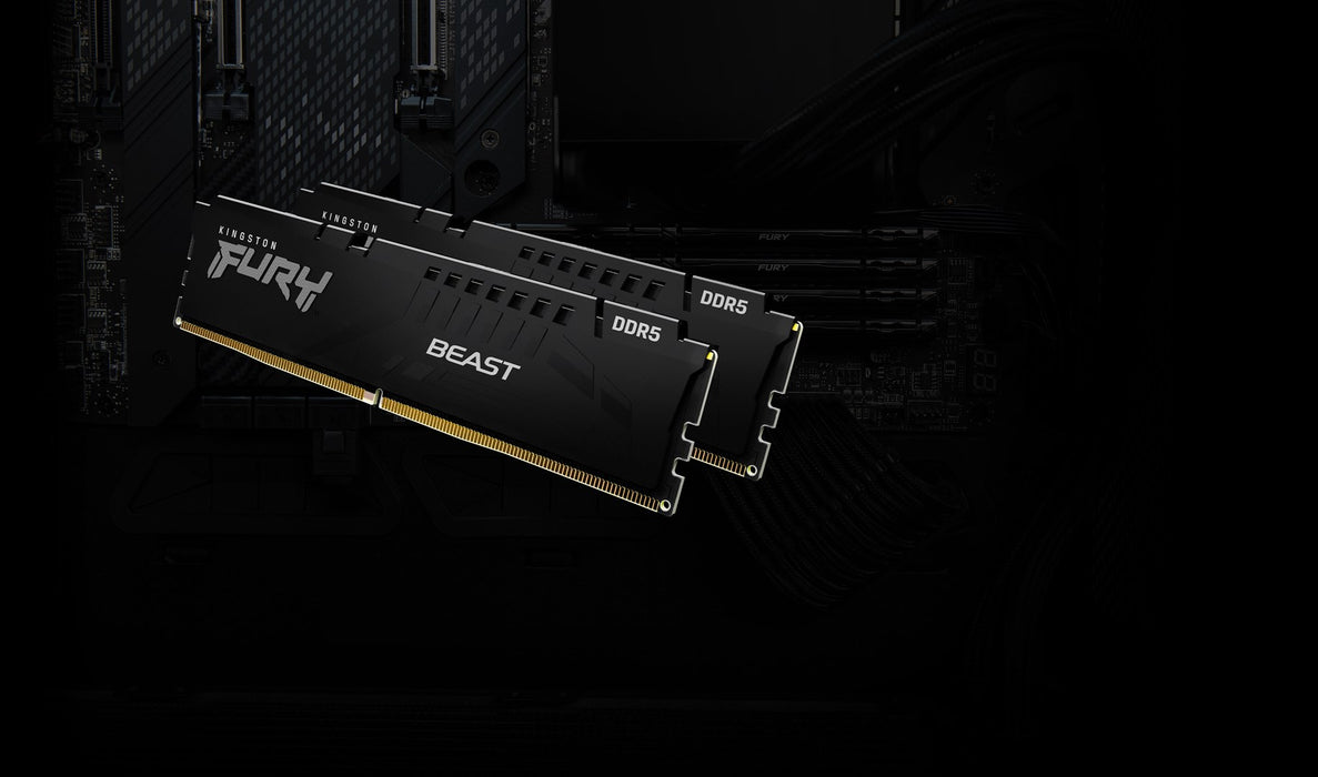 Memory Kingston FURY Beast Black 32GB (2x16GB) DDR5 6000MHz CL36 KF560C36BBE2K2-32 EXPO