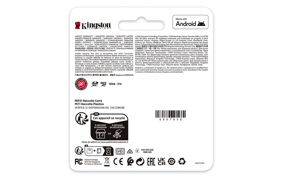 Memory card Kingston Canvas Go! Plus Gen4 microSDXC 1TB