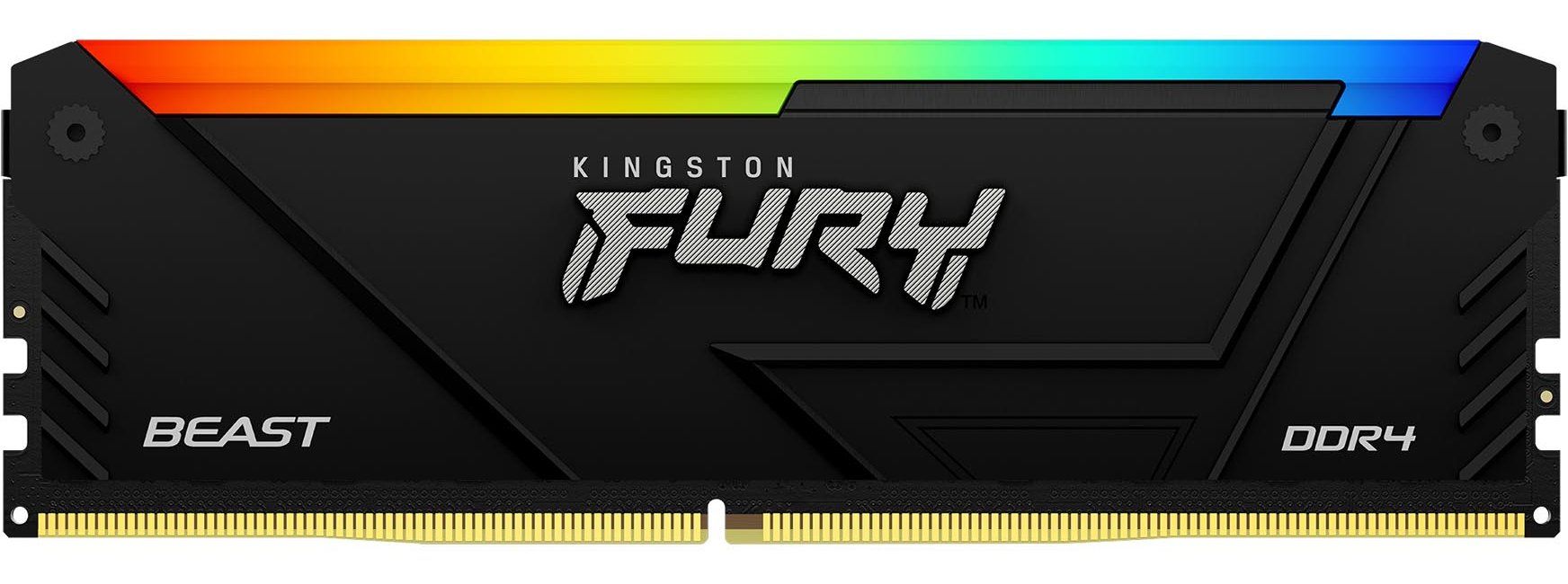 Memory Kingston FURY Beast Black RGB 32GB(2x16GB) DDR4 3200MHz CL16