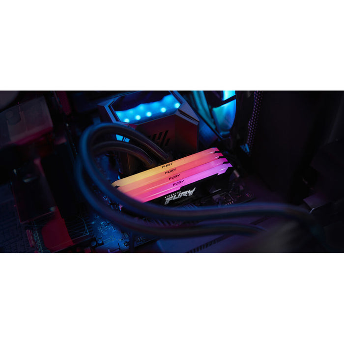 Memory Kingston FURY Beast Black RGB 16GB DDR4 3600MHz CL18