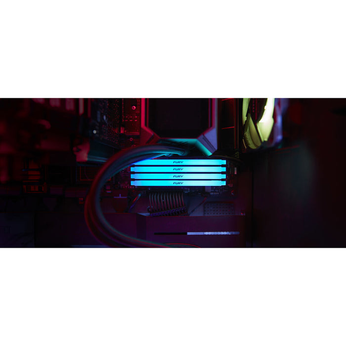 Memory Kingston FURY Beast Black RGB 16GB DDR4 3600MHz CL18