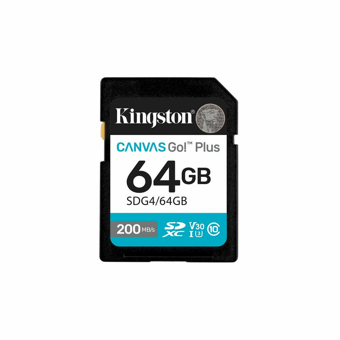 KINGSTON 64GB SDXC Canvas Go Plus Gen4 200MB/s C10 UHS-I U3 V30