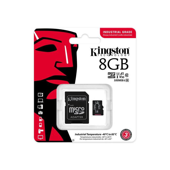 Memory card Kingston Industrial microSDHC/SDXC 8GB, Class 10