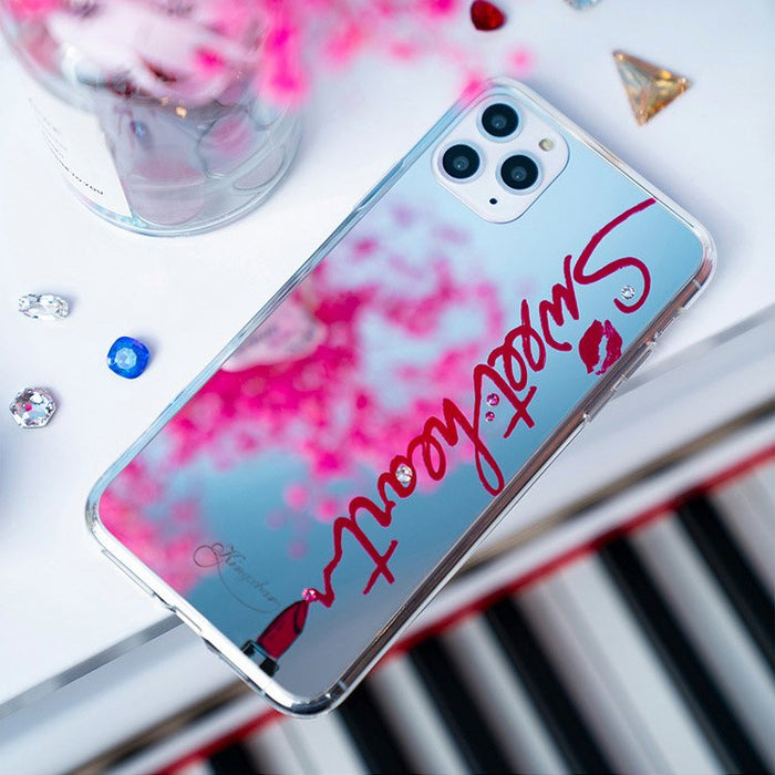 Kingxbar Angel mirror case decorated with original Swarovski crystals iPhone 11 Pro Max transparent - Cell phone cases