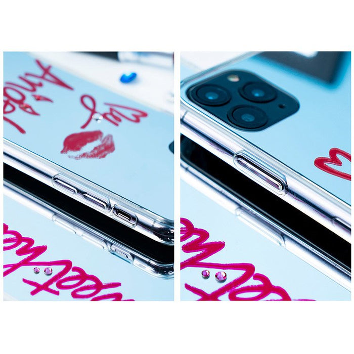 Kingxbar Angel mirror case decorated with original Swarovski crystals iPhone 11 Pro Max transparent - Cell phone cases