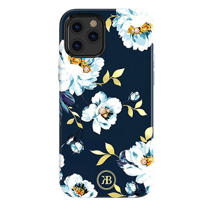 Kingxbar Blossom case decorated with original Swarovski crystals iPhone 12 Pro Max multicolour (Gardenia) - Cell phone