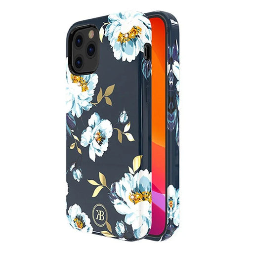 Kingxbar Blossom case decorated with original Swarovski crystals iPhone 12 Pro Max multicolour (Gardenia) - Cell phone