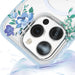 Kingxbar Flora Series magnetic case for iPhone 14 Plus MagSafe decorated with orchid flowers print - Cell phone cases