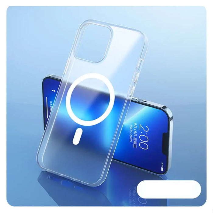 Kingxbar PQY Elegant Series Magnetic Case for iPhone 13 Pro Housing Cover White (MagSafe Compatible) - Cell phone cases