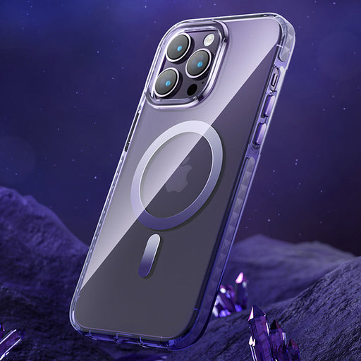 Kingxbar PQY Ice Crystal Series magnetic case for iPhone 14 MagSafe silver - Cell phone cases and covers<<<HurtelXML