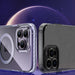 Kingxbar PQY Ice Crystal Series magnetic case for iPhone 14 Plus MagSafe purple - Cell phone cases