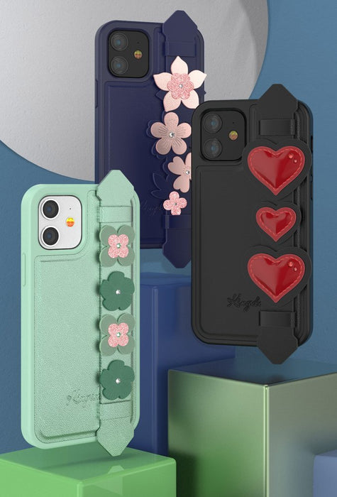 Kingxbar Sweet Series case decorated with original Swarovski crystals iPhone 12 mini black