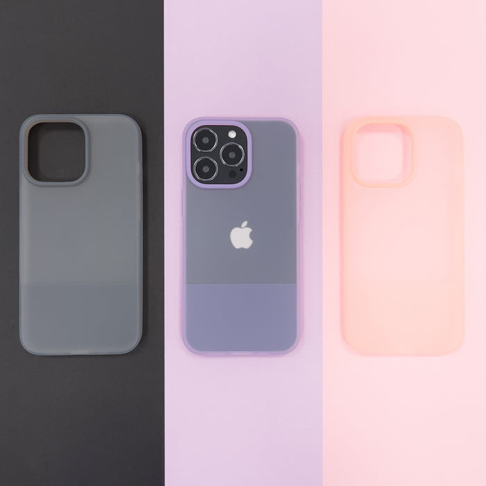 Kingxbar Plain Series case cover for iPhone 13 Pro silicone case purple