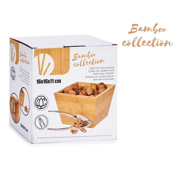 Nutcracker Kinvara Brown Metal Bamboo 16 x 11 x 16 cm Nutcracker