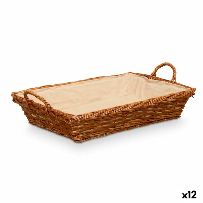 Multi-purpose basket Kipit Polyester wicker Cloth 50 % cotton 63 x 16 x 41 cm