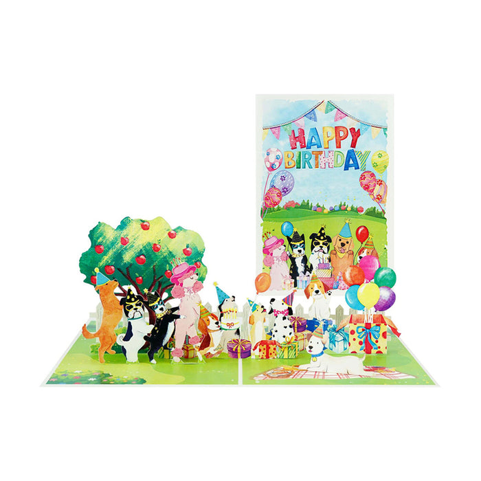 KIRIORI DOG PARTY POP-UP CARD 13502