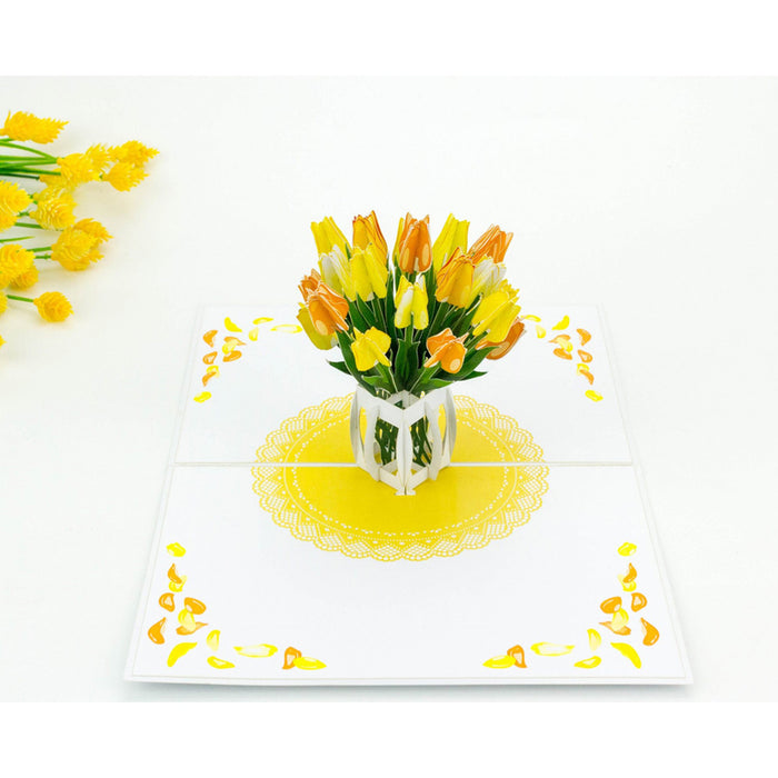 CARD TULIP POP-UP "TULIP" KIRIORI 10722