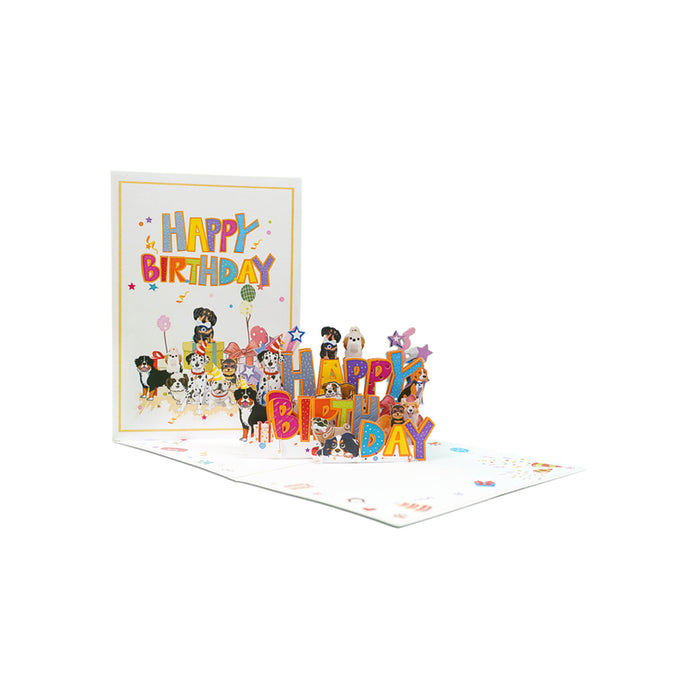POP-UP CARD "CHRD DOGS" KIRIORI 10728