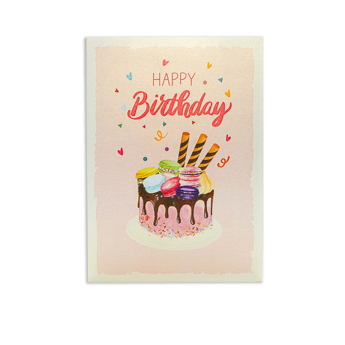 CARD CAKE WITH PASTA POP-UP "CAKE WITH PASTA" KIRIORI 10730