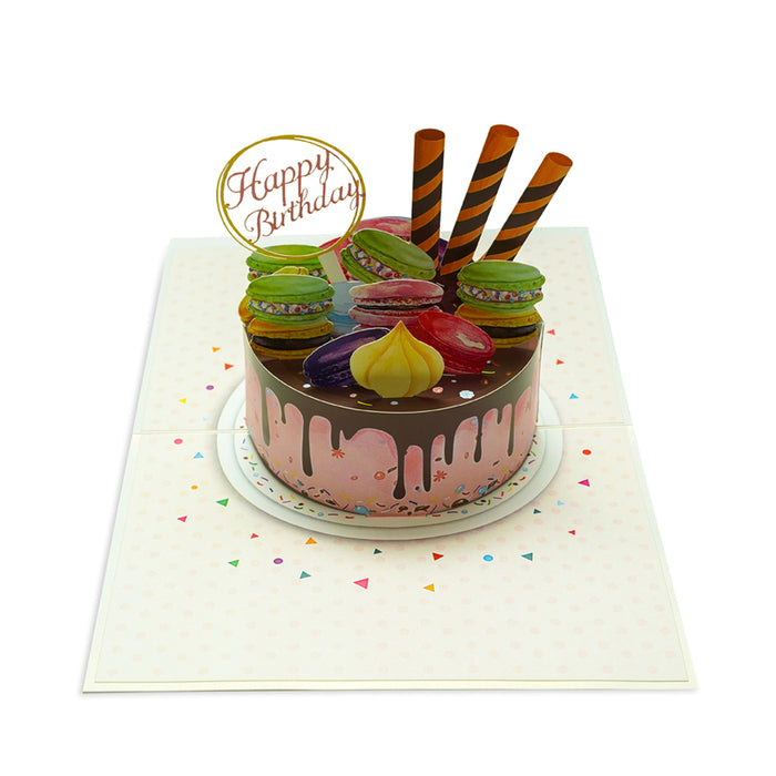 CARD CAKE WITH PASTA POP-UP "CAKE WITH PASTA" KIRIORI 10730